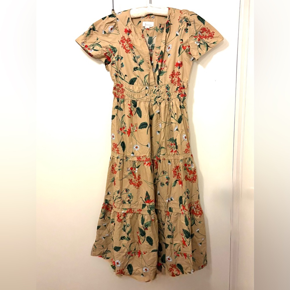 Anthropologie Somerset Floral Print Maxi Dress